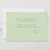 Moderne Lente Eucalyptus Getuige Kaart (Achterkant)