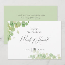Moderne Lente Eucalyptus Getuige Kaart