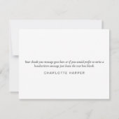 Moderne lente laat zaken achter - Hartelijk dank Bedankkaart (Achterkant)
