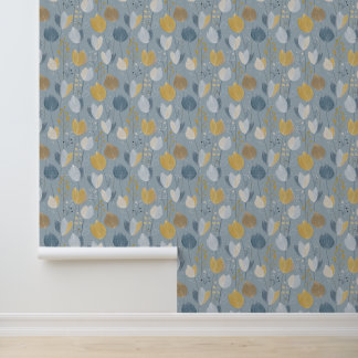 Moderne lente-tulp botanisch behang