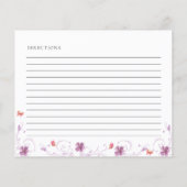 Moderne lente vlinder Vrijgezellenfeest recept Kaa (Achterkant)