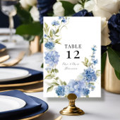 Moderne Lente Zomer Bloemen Blauw Hydrangea Bruilo Kaart