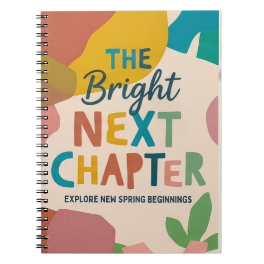 Moderne Lentebegin Spiral Notebook Klas Notitieboek (Voorkant)