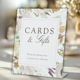 Moderne Lentebruiloftskaarten & Cadeaus Reclamebord Met Voetstuk