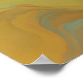 Moderne lentekleuren Abstracte schilderkunst Poster (Hoek)