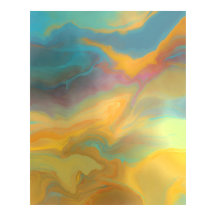 Moderne lentekleuren Abstracte schilderkunst