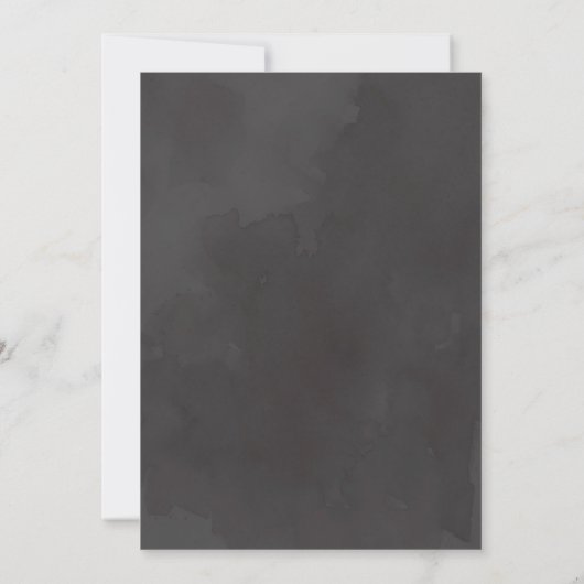 Moderne lentescherry-bloesem voor lijst bruiloft kaart (Achterkant)