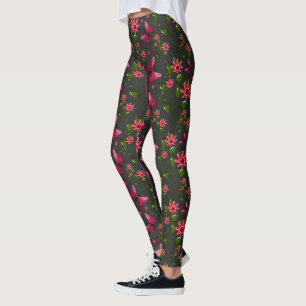 Moderne Lentetuin Vlinder Bloem Cadeau Leggings