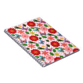 Moderne Lentetuin Vlinder Bloem Notitieboek (Rechterzijde)