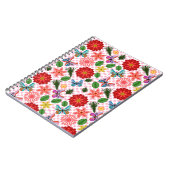 Moderne Lentetuin Vlinder Bloem Notitieboek (Linkerzijde)
