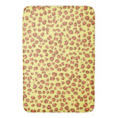 Moderne leopard Animal Print Pattern Red Yellow Badmat (Voorkant Verticaal)