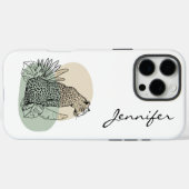 Moderne Leopard iPhone Case-Mate iPhone Case (Achterkant (horizontaal))