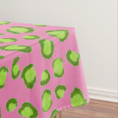 Moderne leopard Pattern Animal Print Green Roze Tafelkleed (Voorbeeld)