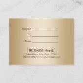 Moderne Leopard Print Cadeaubonnen Kortingskaartje (Achterkant)