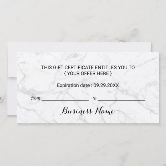 Moderne leopard Roos Gold Scissor Cadeaubonnen (Achterkant)