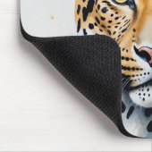 Moderne Leopard schilderij Wild Art Muismat (Hoek)