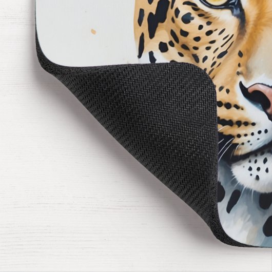 Moderne Leopard schilderij Wild Art Muismat (Hoek)