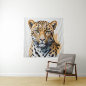 Moderne Leopard schilderij Wild Art Wandkleed (In situ)
