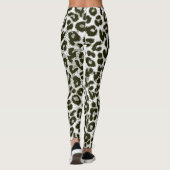 Moderne leopard Skin Pattern #12 Leggings (Achterkant)