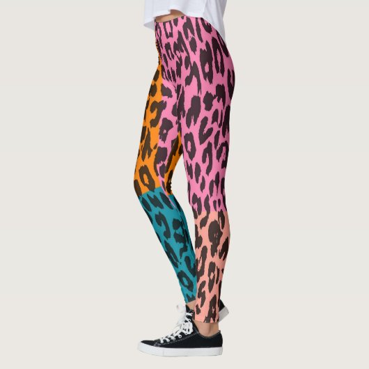 Moderne leopard Skin Pattern #15 Leggings (Links)