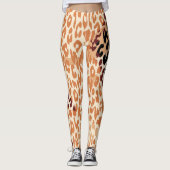 Moderne leopard Skin Pattern #21 Leggings (Voorkant)