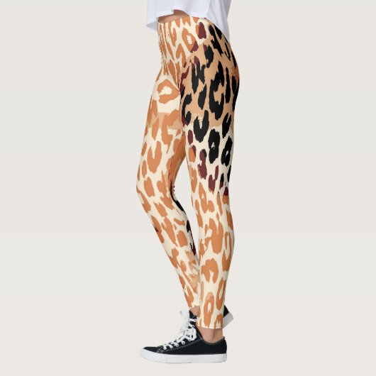 Moderne leopard Skin Pattern #21 Leggings (Links)
