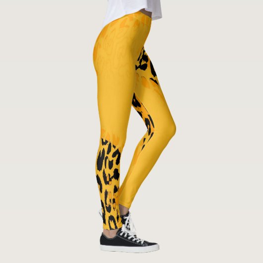 Moderne leopard Skin Pattern #24 Leggings (Rechts)