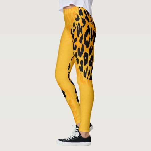 Moderne leopard Skin Pattern #24 Leggings (Links)