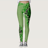 Moderne leopard Skin Pattern #27 Leggings (Voorkant)