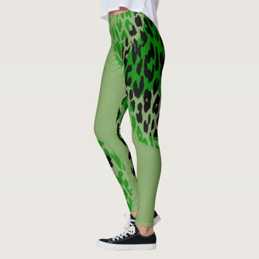 Moderne leopard Skin Pattern #27 Leggings (Links)