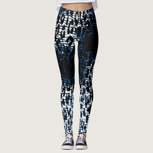 Moderne leopard Skin Pattern #34 Leggings (Voorkant)