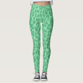 Moderne leopard Skin Pattern #35 Leggings (Voorkant)
