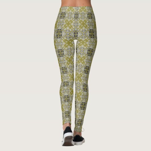 Moderne leopard Skin Pattern #4 Leggings (Achterkant)