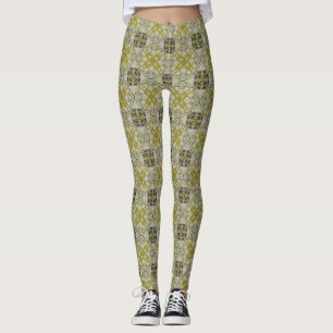 Moderne leopard Skin Pattern #4 Leggings
