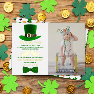 Moderne Leprechaun St. Patrick's Day Verjaardag Ec Folie Uitnodiging