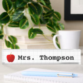 Moderne leraar Red Apple Naambordje