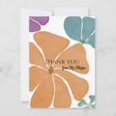 Moderne lerarennaam dank je kaarten notitiekaartje (Voorkant)