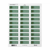 Moderne leren look,Shamrock,St. Patrick's Day Etiket (Full Sheet)