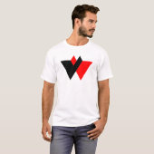 Moderne Letter W Monogram T-shirt (Voorkant volledig)