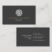 Moderne Letterform Logo III voor auteurs en schrij Visitekaartje (Voorkant / Achterkant)