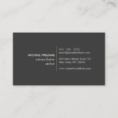 Moderne Letterform Logo III voor auteurs en schrij Visitekaartje (Achterkant)