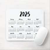 Moderne lettertype 2023-kalender muismat (Met muis)