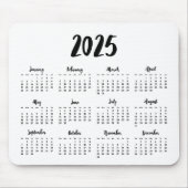 Moderne lettertype 2023-kalender muismat (Voorkant)
