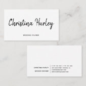 Moderne lettertype grafische typografie stijlvol visitekaartje (Voorkant / Achterkant)