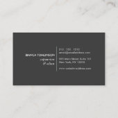 Moderne Lettervorm Logo IV voor auteurs en schrijv Visitekaartje (Achterkant)