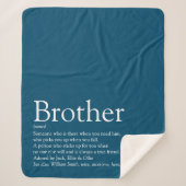 Moderne Leuk Coole Broer Definitie Quote Sherpa Deken (Voorkant)