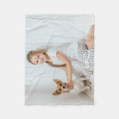 Moderne Leuk Gepersonaliseerde Fotonaam Fleece Deken (Voorkant)