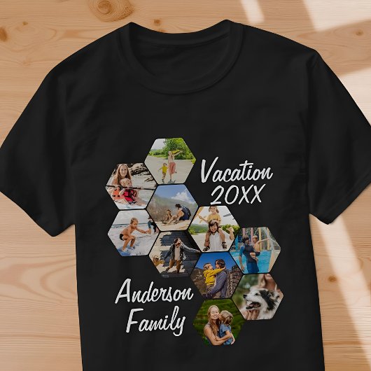 Moderne leuke aangepaste collage met 9 afbeeldinge t-shirt