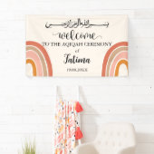 Moderne Leuke Aqiqah Aqeeqah Welkom Bannerbord Spandoek (Insitu)