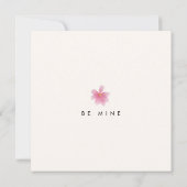 Moderne leuke Bloemen Foto Valentijnsdag kaart (Achterkant)